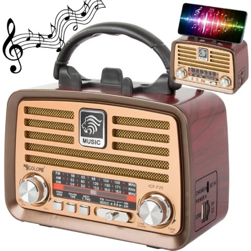 راديو جولون golon radio ICF-F25 يدعم فلاشة وكارت ميمورى