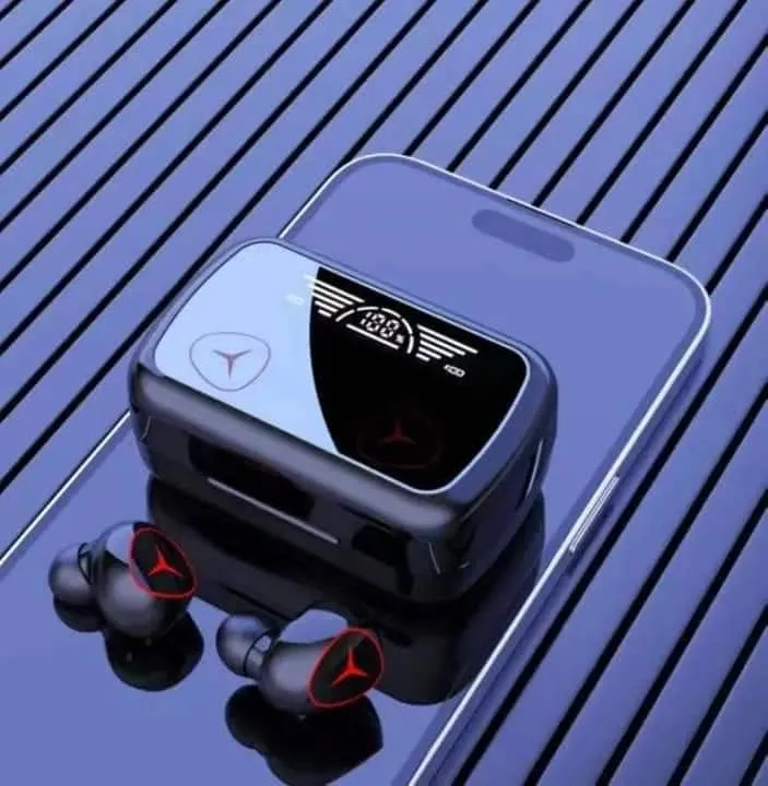 سماعة ايربودز m66 pro earbuds بلوتوث شاشة رقمية