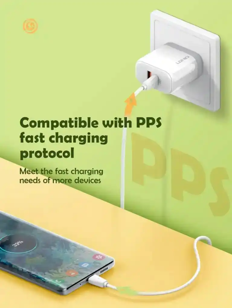 LDNIO LS-019 Powerful 45W Dual-Port PD Fast Charger
