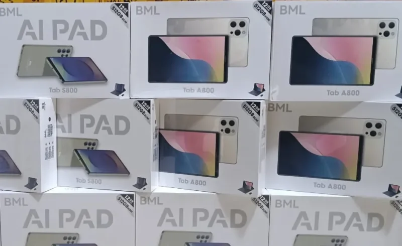 تابلت BML TAB A800 ذاكرة 512 جيجا ورامات 12 جيجا مع كيبورد