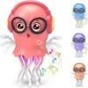 لعبة اخطبوط ترند للاطفال بسماعات ونضارات راقص ومضىء قنديل البحر