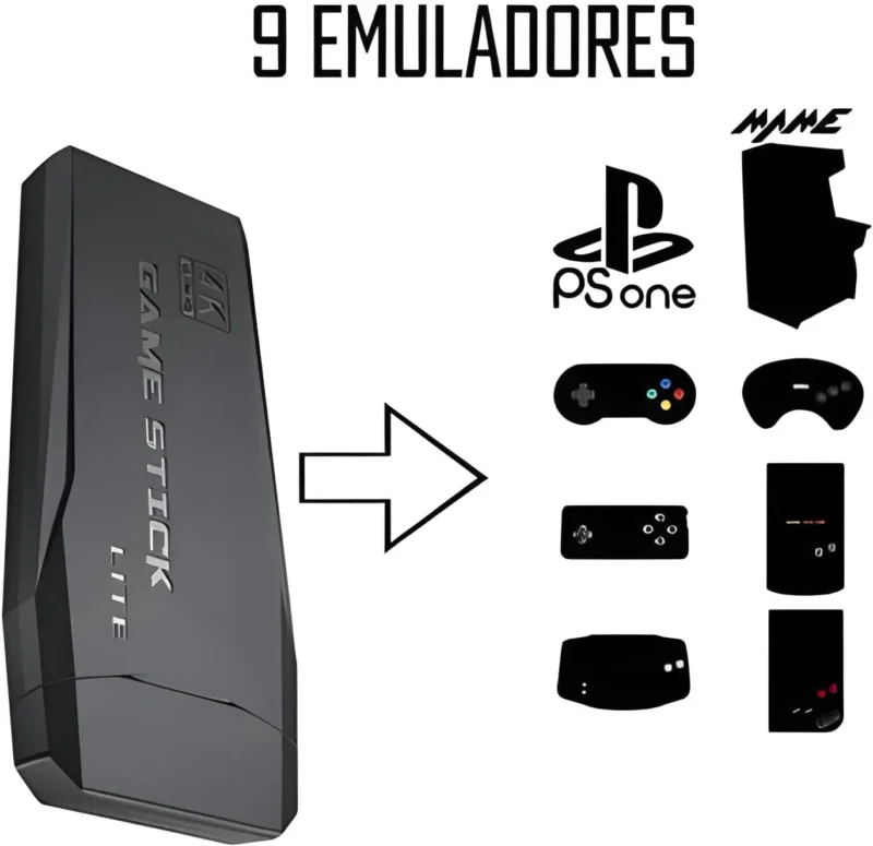 جهاز العاب اتاري Game Stick 4k أكثر من 10000 لعبة للشاشة