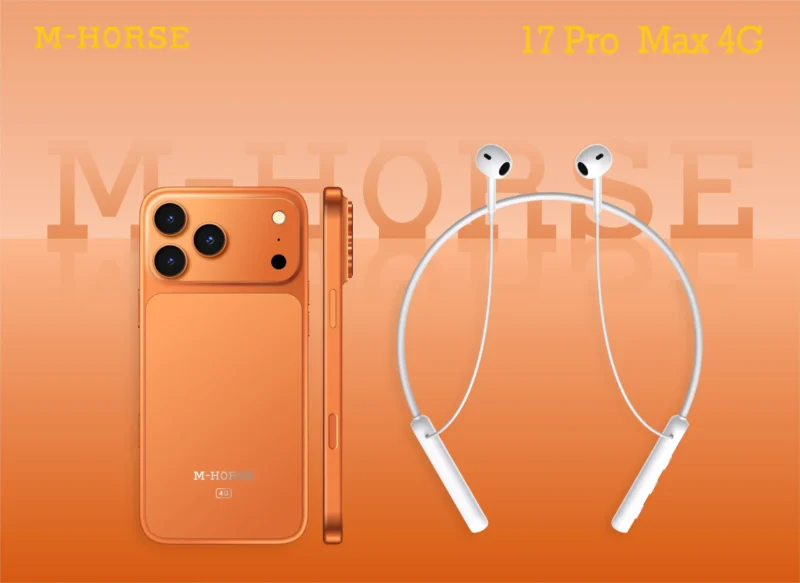 موبايل شبيه ايفون 17 برو ماكس 64GB / RAM 4GB من ام هورس