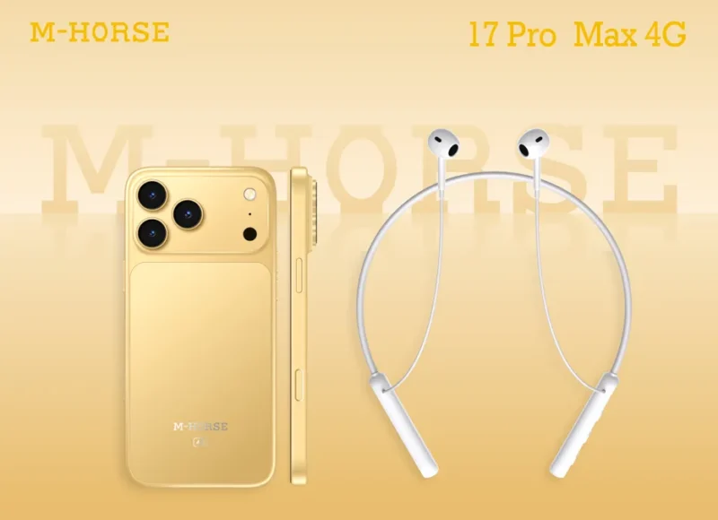 موبايل شبيه ايفون 17 برو ماكس 64GB / RAM 4GB من ام هورس