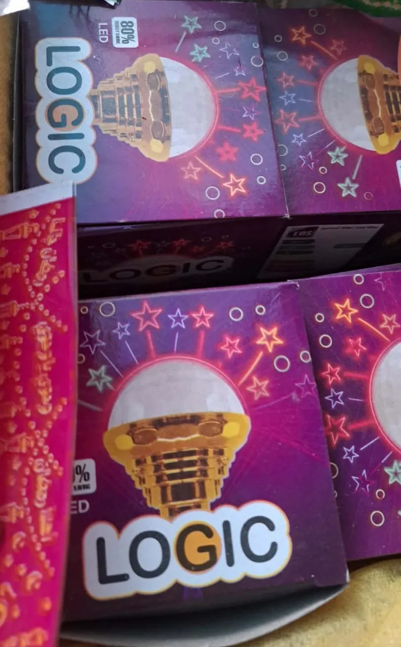 لمبه ديسكو الوان كعب مطلى 5 وات لوجيك لزينة رمضان واعياد الميلاد