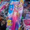 لعبة عروسة بحر باربي للأطفال على شكل حورية البحر مضيئة