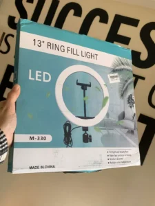 رينج لايت كبير M-330 Ring Light إضاءة احترافية بجودة عالية للمحتوى والتصوير