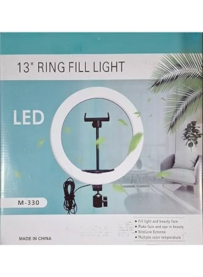 رينج لايت كبير M-330 Ring Light إضاءة احترافية بجودة عالية للمحتوى والتصوير