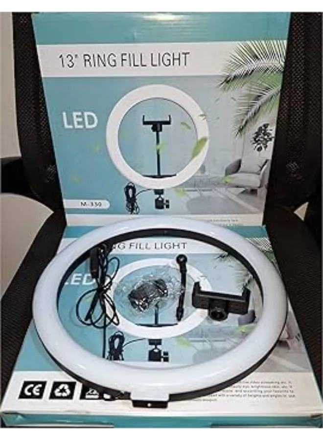 رينج لايت كبير M-330 Ring Light إضاءة احترافية بجودة عالية للمحتوى والتصوير